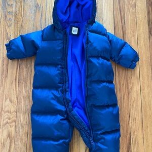 Baby Gap Blue Hooded Snowsuit